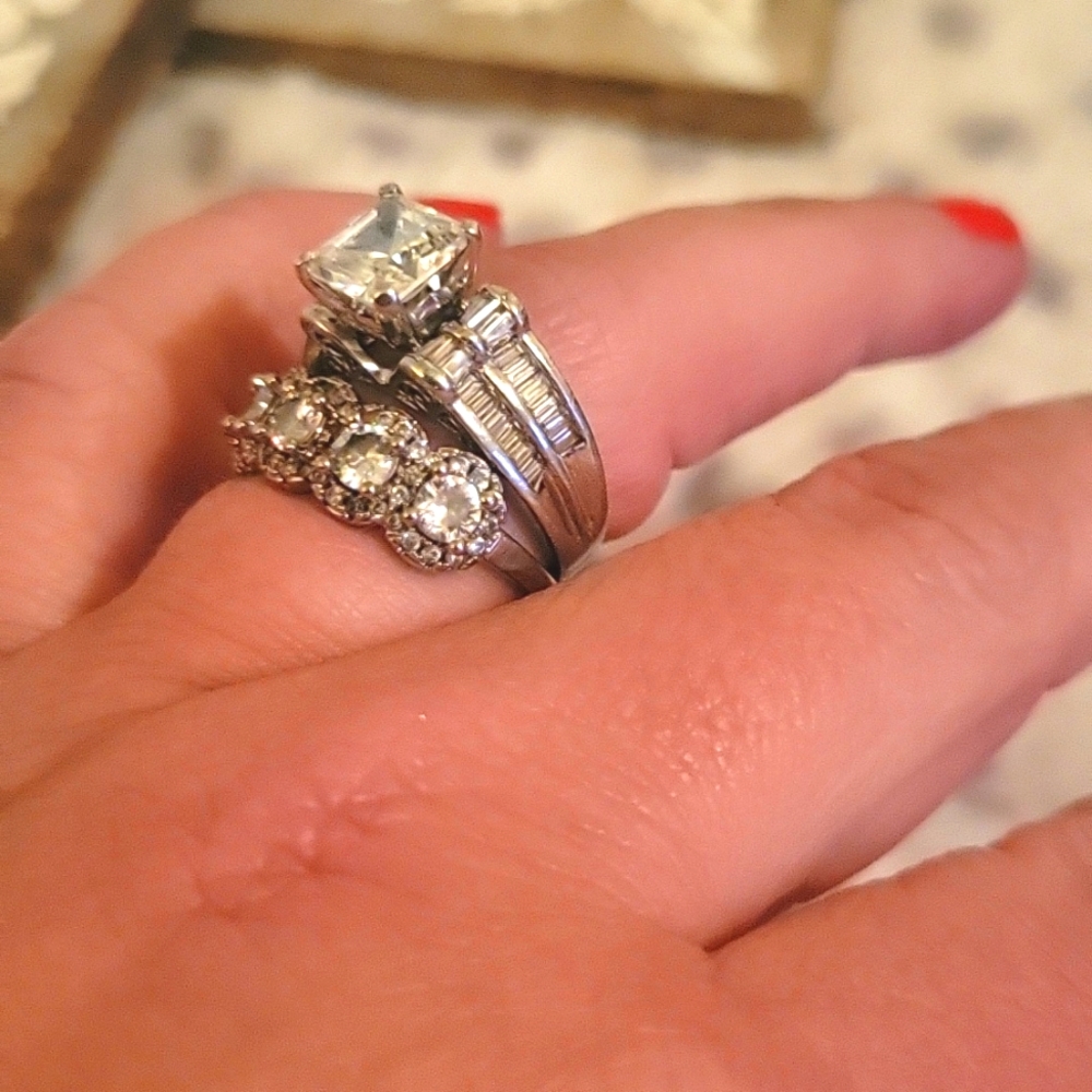 Sterling Silver Engagement Band - Picture 3 of 4